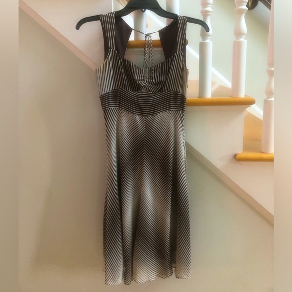 Banana Republic | Dresses | Beautiful Brown And White Dress | Poshmark